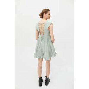 Urban Outfitters Sage Green Raelynn Tie Back Romper Size S/XS